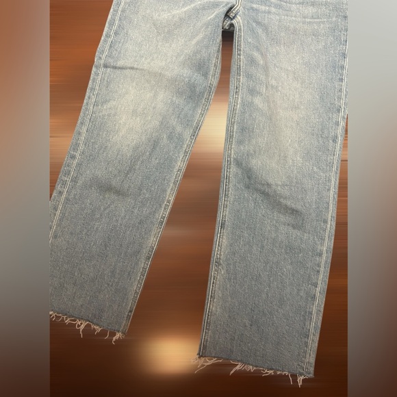 Frank & Eileen Monaghan Mom Jeans in 1990 Wash sz 30 29 raw hem - Picture 5 of 9